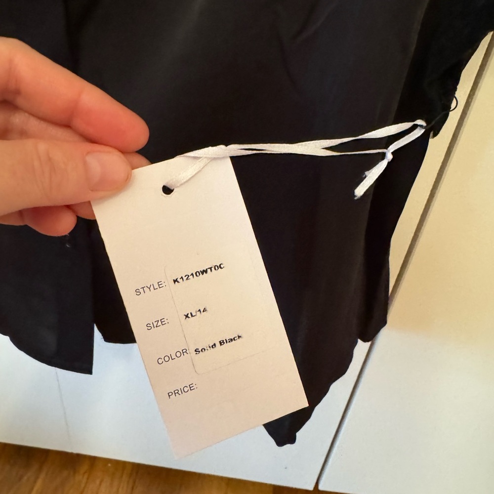 NWT - Unique Vintage Black Flocked Spiderweb Cecilia Blouse - Picture 7 of 9